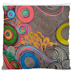 Rainbow Passion Standard Flano Cushion Case (two Sides) by SugaPlumsEmporium