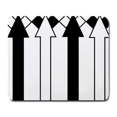 Funny Black And White Stripes Diamonds Arrows Large Mousepads by yoursparklingshop