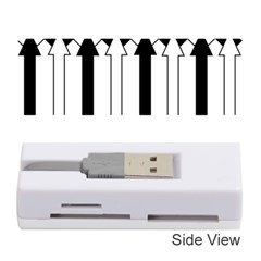 Funny Black And White Stripes Diamonds Arrows Memory Card Reader (stick)  by yoursparklingshop