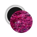 Festive Hot Pink Glitter Merry Christmas Tree  2.25  Magnets Front