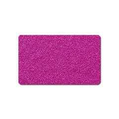 Metallic Pink Glitter Texture Magnet (name Card) by yoursparklingshop