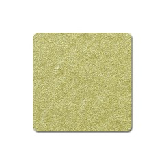 Festive White Gold Glitter Texture Square Magnet by yoursparklingshop