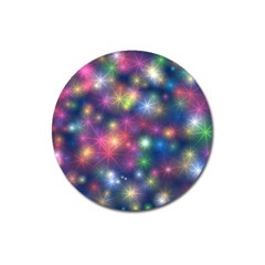 Starlight Shiny Glitter Stars Magnet 3  (round) by yoursparklingshop