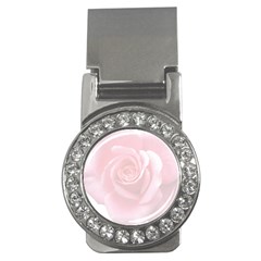 Pink White Love Rose Money Clips (cz)  by yoursparklingshop