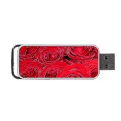 Red Love Roses Portable Usb Flash (one Side) by yoursparklingshop