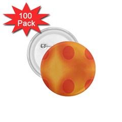 Sunny Happy Orange Dots 1 75  Buttons (100 Pack)  by yoursparklingshop