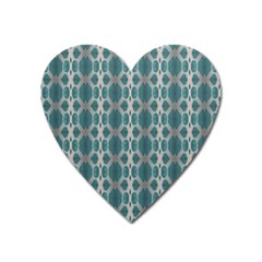 Tropical Blue Abstract Ocean Drops Heart Magnet by yoursparklingshop