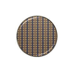 Black Brown Gold Stripes Hat Clip Ball Marker (10 Pack) by yoursparklingshop