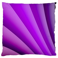 Gentle Folds Of Purple Large Cushion Case (one Side) by FunWithFibro