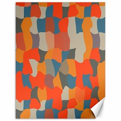 Retro Colors Distorted Shapes                           			canvas 12  X 16  by LalyLauraFLM