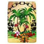 Tropical Design With Flamingo And Palm Tree Flap Covers (L)  Front