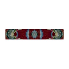 Fancy Maroon Blue Design Flano Scarf (mini) by BrightVibesDesign