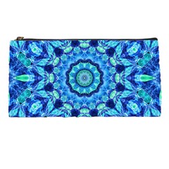 Blue Sea Jewel Mandala Pencil Case by Zandiepants