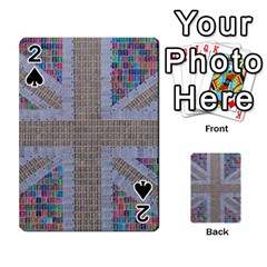 Multicoloured Union Jack Playing Cards 54 Designs  by cocksoupart