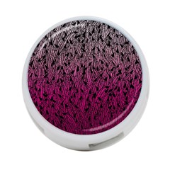 Pink Ombre Feather Pattern, Black, 4-port Usb Hub (one Side) by Zandiepants