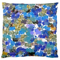 Mixed Brushes                                                           	large Flano Cushion Case (two Sides) by LalyLauraFLM