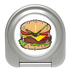 Cheeseburger Travel Alarm Clocks by sifis