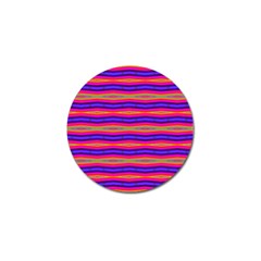 Bright Pink Purple Lines Stripes Golf Ball Marker by BrightVibesDesign