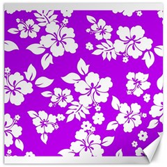 Purple Hawaiian Canvas 16  X 16   by AlohaStore