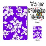 Violet Hawaiian Multi-purpose Cards (Rectangle)  Back 1