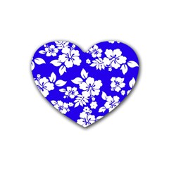 Deep Blue Hawaiian Heart Coaster (4 Pack)  by AlohaStore