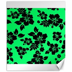 Dark Lime Hawaiian Canvas 8  X 10  by AlohaStore