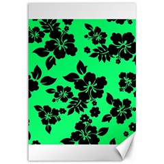 Dark Lime Hawaiian Canvas 12  X 18   by AlohaStore