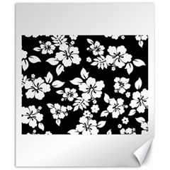 Black And White Hawaiian Canvas 20  X 24   by AlohaStore