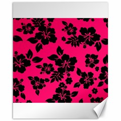 Dark Pink Hawaiian Canvas 16  X 20   by AlohaStore