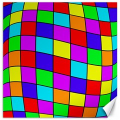 Colorful Cubes Canvas 12  X 12   by Valentinaart