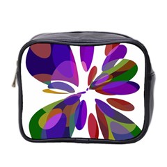 Colorful Abstract Flower Mini Toiletries Bag 2-side by Valentinaart