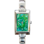 yoners Rectangular Italian Charm Watch Front