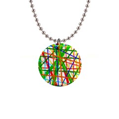 Colorful Lines Button Necklaces by Valentinaart