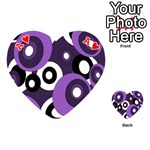 Purple pattern Playing Cards 54 (Heart)  Front - HeartA