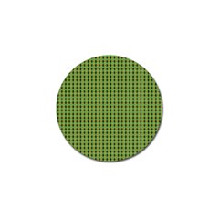 Mod Green Orange Pattern Golf Ball Marker (4 Pack) by BrightVibesDesign