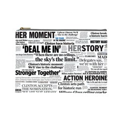 Hillary 2016 Historic Headlines Cosmetic Bag (large)  by blueamerica