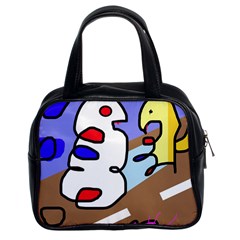 Abstract Comic Classic Handbags (2 Sides) by Valentinaart