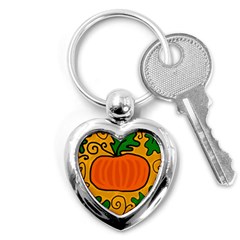 Thanksgiving Pumpkin Key Chains (heart)  by Valentinaart