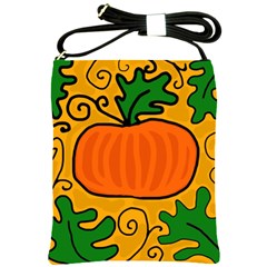 Thanksgiving Pumpkin Shoulder Sling Bags by Valentinaart