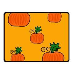 Thanksgiving Pumpkins Pattern Double Sided Fleece Blanket (small)  by Valentinaart