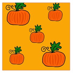 Thanksgiving Pumpkins Pattern Large Satin Scarf (square) by Valentinaart