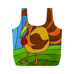 Thanksgiving Turkey  Full Print Recycle Bags (m)  by Valentinaart