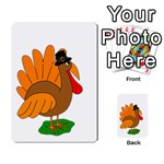 Thanksgiving turkey - transparent Multi-purpose Cards (Rectangle)  Back 18