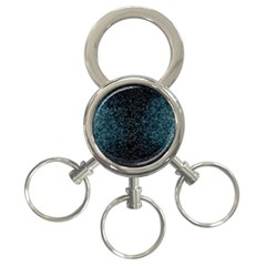 Polygonal And Triangles In Blue Colors  3-ring Key Chains by vanessagf