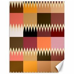 Chevrons In Squares                                                                                                 			canvas 12  X 16  by LalyLauraFLM