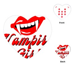 Vampire Girl Playing Cards (heart)  by igorsin