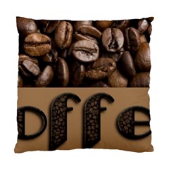 Funny Coffee Beans Brown Typography Standard Cushion Case (two Sides) by yoursparklingshop