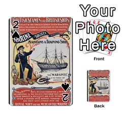 Vintage Advertisement British Navy Marine Typography Playing Cards 54 Designs  by yoursparklingshop