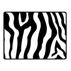 Zebra Horse Skin Pattern Black And White Fleece Blanket (small) by picsaspassion