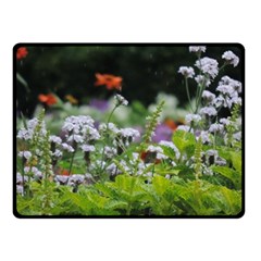 Wild Flowers Double Sided Fleece Blanket (small)  by picsaspassion